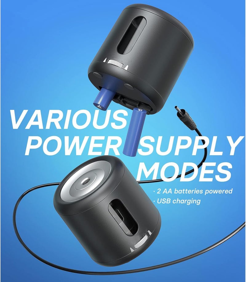 X spring Electric Pencil Sharpener, Portable Battery Pencil Sharpener For Lightweight, Electric Pencil Sharpeners For Kids, Usb Powerd Pencil Sharpeners For Artist Classroom School Work - Image 5