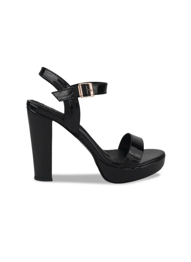شوتوبيا Shoetopia Girls Printed Platform Peep Toes with Buckles