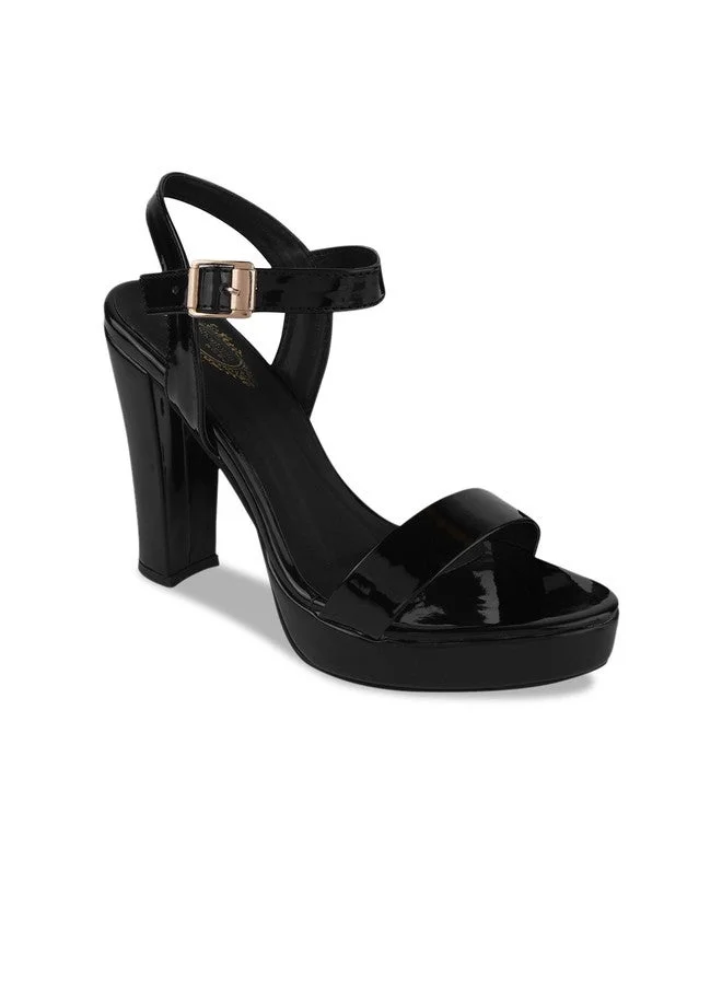 شوتوبيا Shoetopia Girls Printed Platform Peep Toes with Buckles
