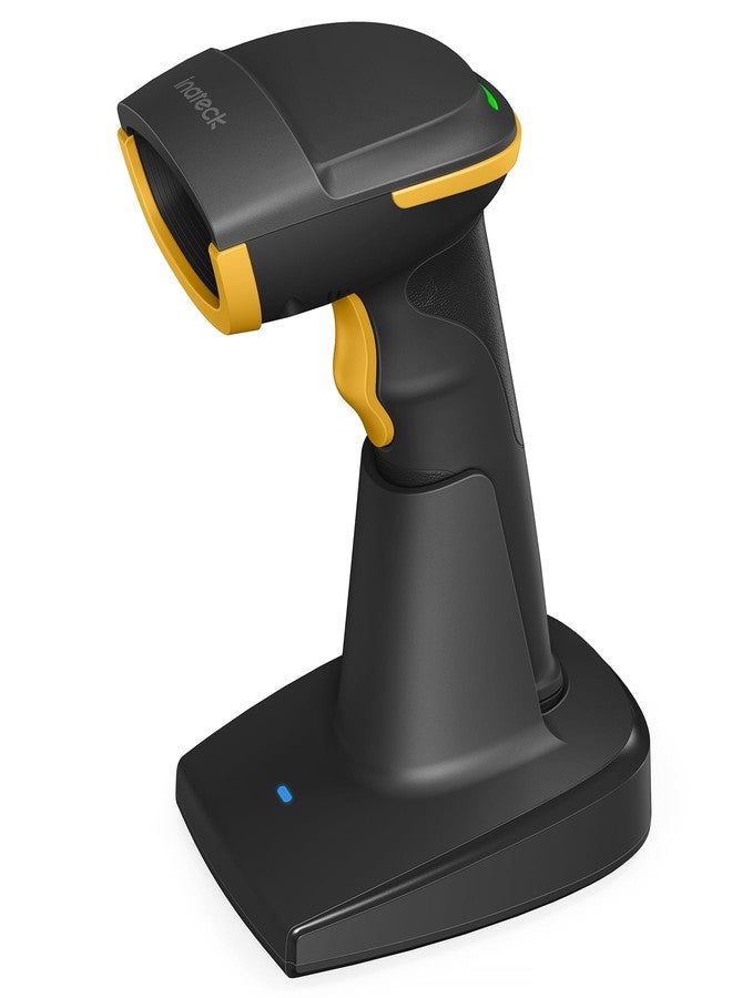 Inateck 2D Barcode Scanner Bluetooth, Barcode Reader with 2.4Ghz Smart Base, Screen Scanning, BCST-54 Black - Image 1
