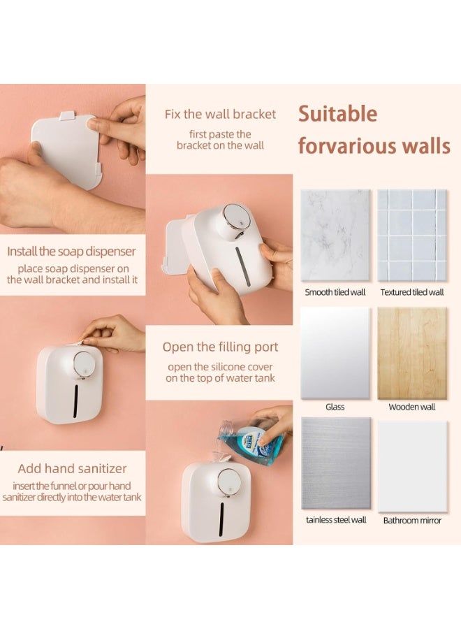 Automatic Foam Soap Dispenser, Non-Contact, Rechargeable with Digital Display & Temperature Monitor, White - Image 3