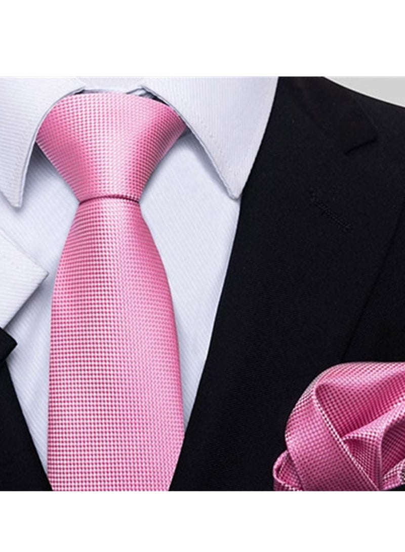 6pcs men's gift box set 3 ties 3 chest scarves fashion business tie square scarf set  - Image 3