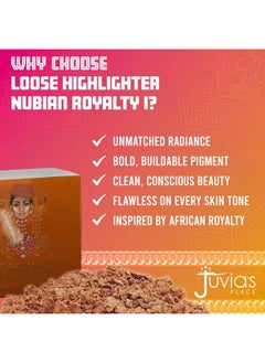 Juvia's Place Loose Highlighter Nubian Royalty 1 - Illuminating Highlighter, Loose Powder Highlighter Makeup, Shimmer Powder that gives Radiant Glow - Suitable for all Skin Tone  - Image 3