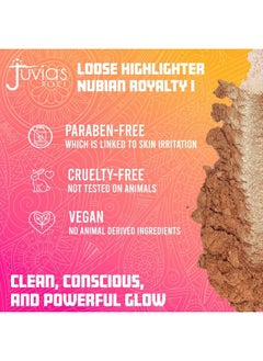 Juvia's Place Loose Highlighter Nubian Royalty 1 - Illuminating Highlighter, Loose Powder Highlighter Makeup, Shimmer Powder that gives Radiant Glow - Suitable for all Skin Tone  - Image 2