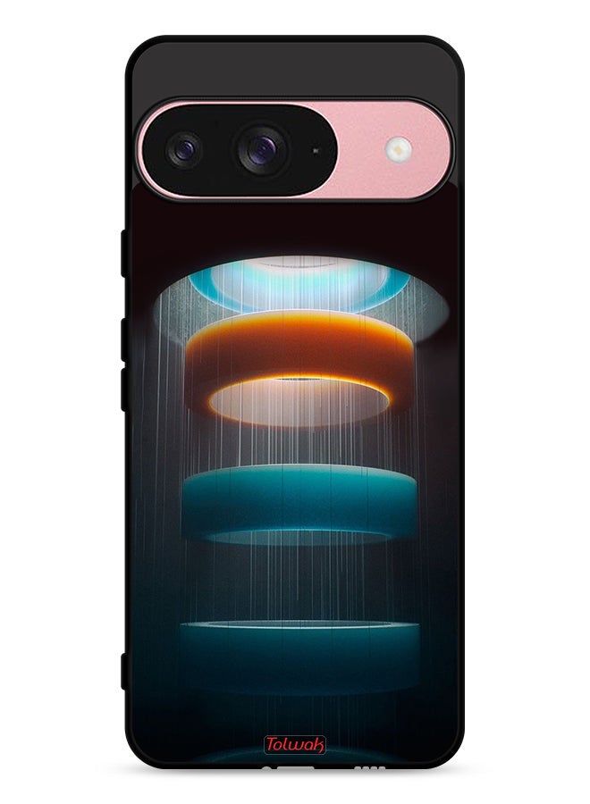 Tolwak Google Pixel 9 Protective Case Cover Rings Art Pattern - Image 1