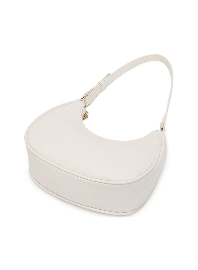 WSRYDJDL Crescent Shoulder Bags for Women Cute Hobo Tote Handbag Under the Arm Purses Mini Clutch Purse with Zipper Closure, Lychee Beige - Image 5