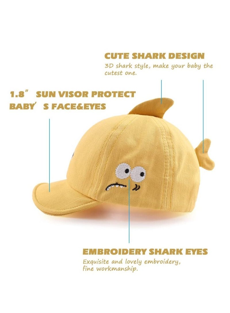 Captaintech Baby Duck Cap Infant Kids Sun Hat Bear Cute Cartoon Caps Spring Summer,Sun Hat for Baby Boy Girl, Kids Baseball Caps for Little boy Girl Spring Summer Sun hat, Soft Cotton Hat for Baby Toddler - Image 4