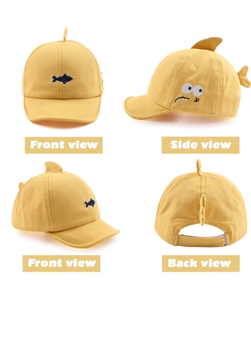 Captaintech Baby Duck Cap Infant Kids Sun Hat Bear Cute Cartoon Caps Spring Summer,Sun Hat for Baby Boy Girl, Kids Baseball Caps for Little boy Girl Spring Summer Sun hat, Soft Cotton Hat for Baby Toddler - Image 3