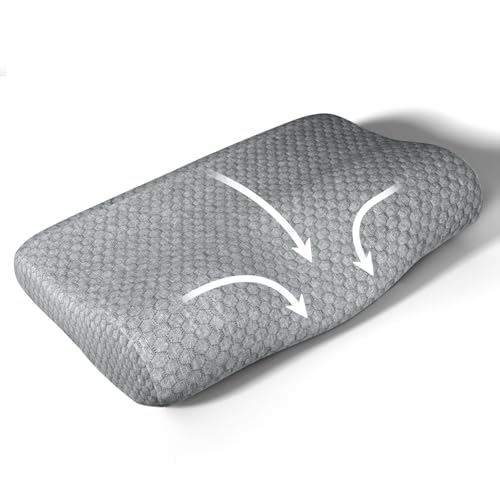 AGEasy Antara Cervical Pillow for Neck, Back & Shoulder Pain, Improves Posture & Spinal Alignment | Orthopedic Cushion with 100% Memory Foam & Skin Friendly Cover - Image 1