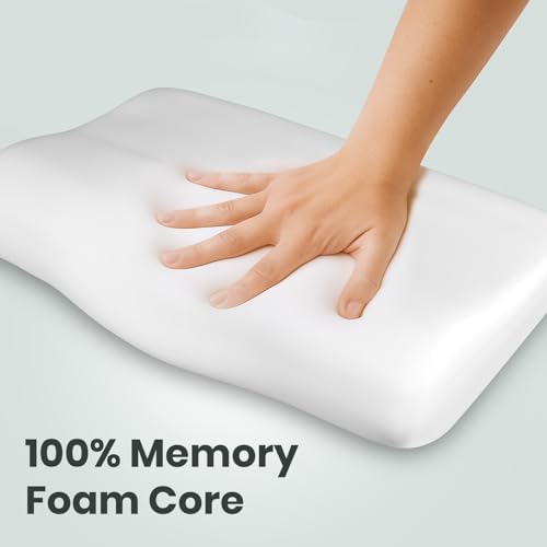 AGEasy Antara Cervical Pillow for Neck, Back & Shoulder Pain, Improves Posture & Spinal Alignment | Orthopedic Cushion with 100% Memory Foam & Skin Friendly Cover - Image 5