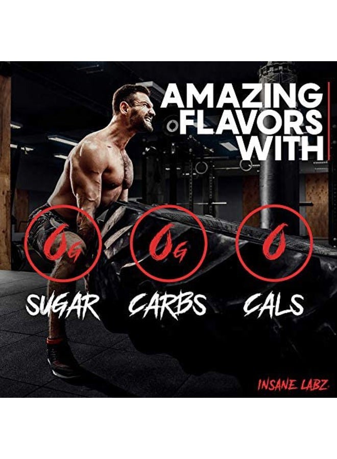 Insane labz سايكوتيك جولد، مسحوق قبل التمرين عالي المنبهات، طاقة دائمة شديدة، تركيز، ضخ وتحمل مع بيتا ألانين، DMAE بيتارتريت، سيترولين، معزز NO، 35 حصة، (قنبلة الكرز) - Image 5