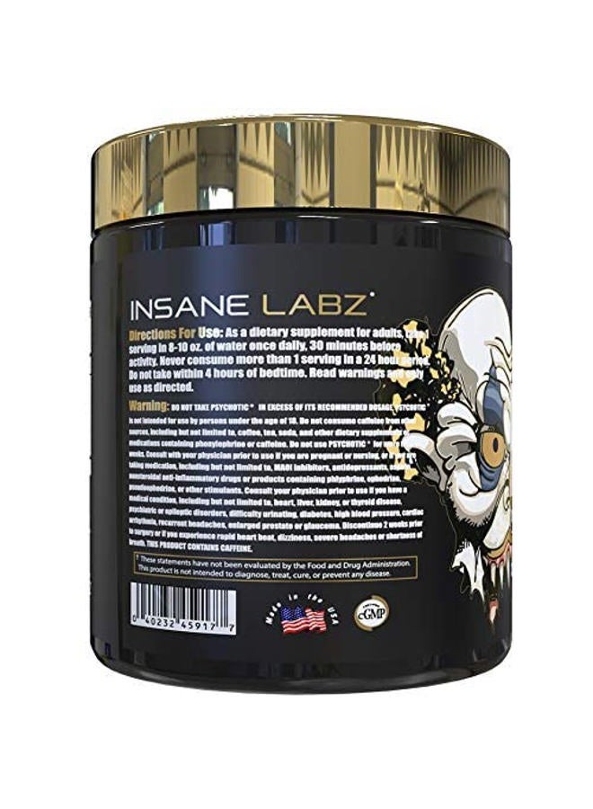 Insane labz سايكوتيك جولد، مسحوق قبل التمرين عالي المنبهات، طاقة دائمة شديدة، تركيز، ضخ وتحمل مع بيتا ألانين، DMAE بيتارتريت، سيترولين، معزز NO، 35 حصة، (قنبلة الكرز) - Image 3