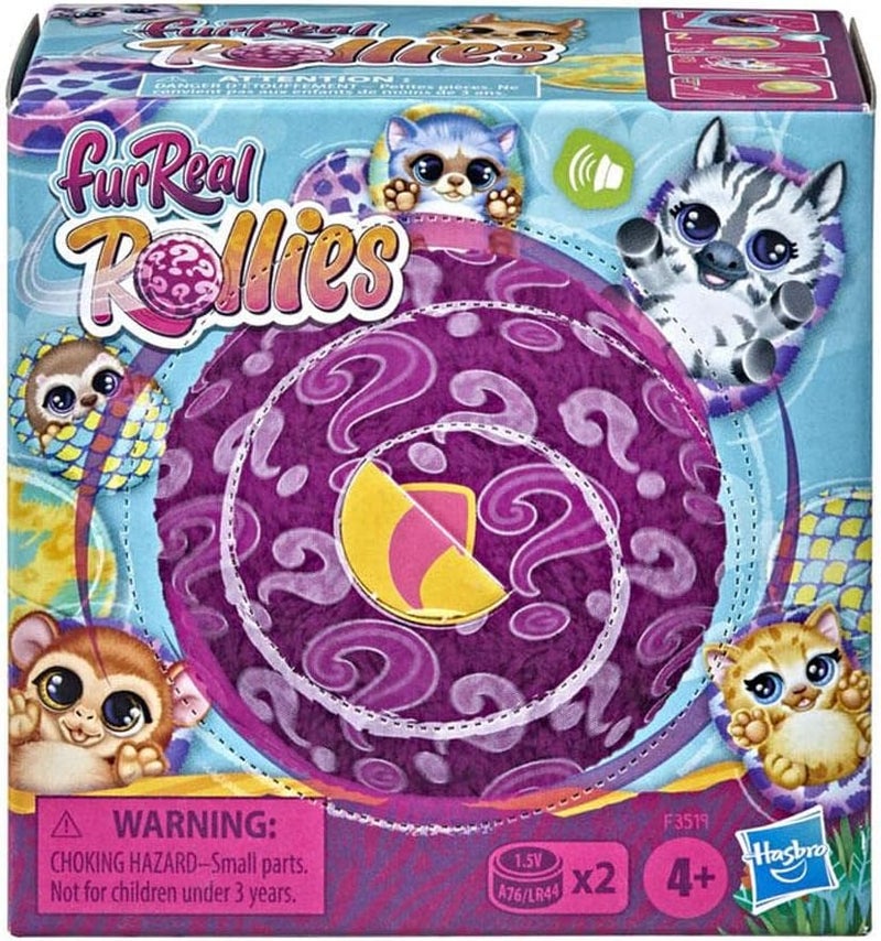 FurReal Rollies Animatronic Plush Toy: Unboxing Fun, Electronic Sounds, Surprise Accessory; 9 Different Pets to Collect, Ages 4 and Up - Image 1