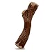 Nylabone Real Wood Stick Toy Strong Chew Toy for Dogs Rubber Dog Toys for Moderate Aggressive Chewers Bacon Flavor Medium Up to 35 lbs 1 Count - Image 3