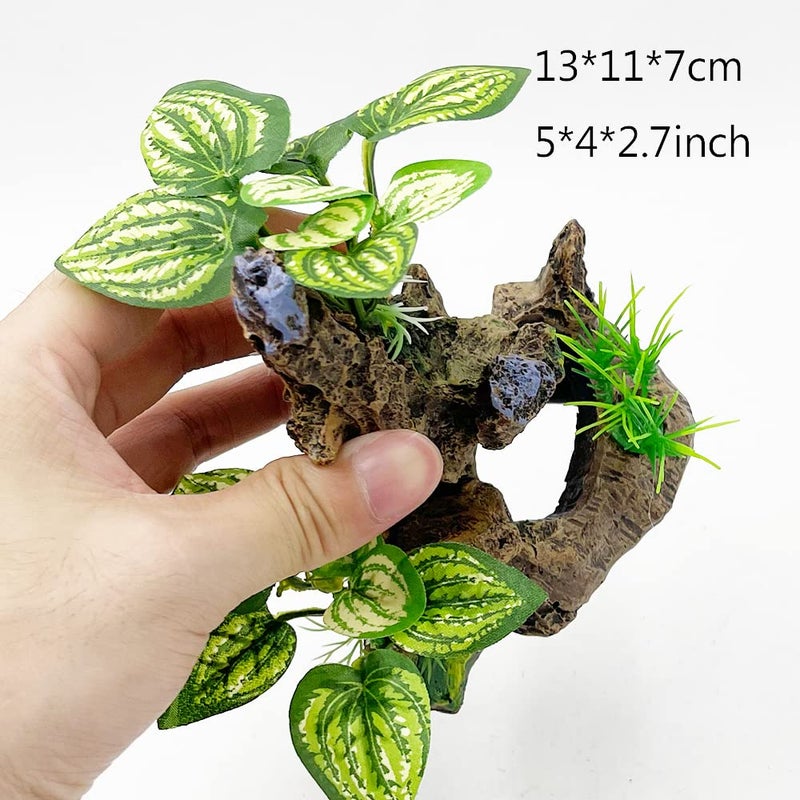 Smoothedo-Pets Betta Fish Tank Cave Decorations Aquarium Decoration Ornaments Accessories Betta Leaf pad Hammock (Fish Cave Toy-A) - Image 2