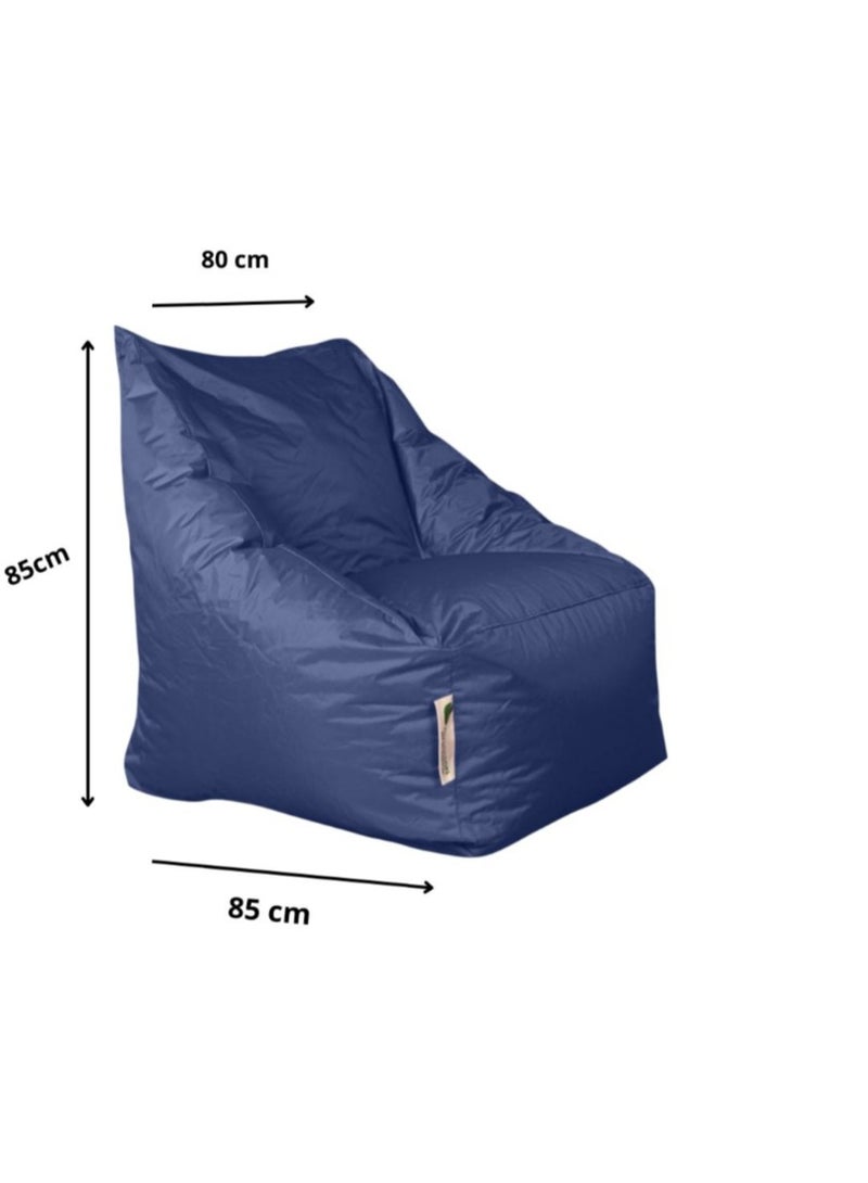 Grand Waterproof Bean Bag – Comfort and Style that Lasts - Dark Blue - 85x85x80 cm
