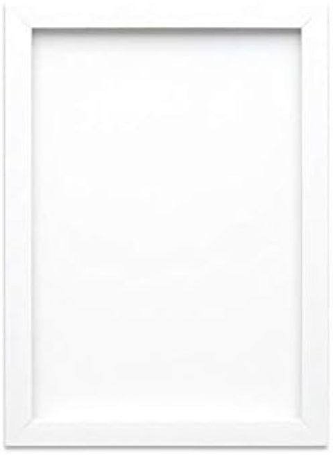 Paintings Frames Brushed White Picture Frame/Photo Frame A4, A3 - With An Mdf Backing Board- Ready To Hang - Styrene Shatterproof Perspex Sheet - Measures 19Mm Wide And 15Mm Deep - Brushed White A4