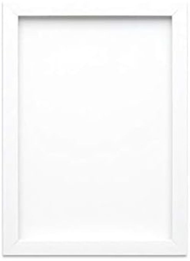 AKDC Paintings Frames Brushed White Picture Frame/Photo Frame A4, A3 - With An Mdf Backing Board- Ready To Hang - Styrene Shatterproof Perspex Sheet - Measures 19Mm Wide And 15Mm Deep - Brushed White A4  - Image 1