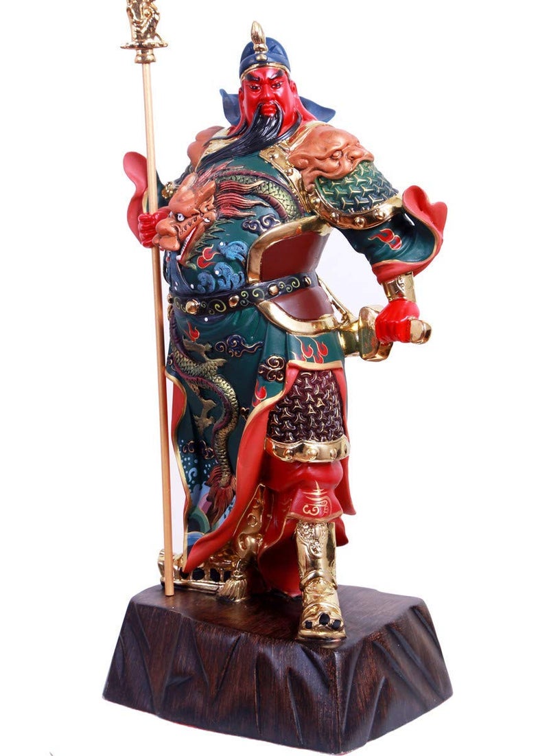 Art park Top Resin Guan Yu Statue Guan Gong Kwan Kung Kuan Gong  God of Wealth God of Fortune  Guan Yu Figurines Guan Gong Sculpture  Feng Shui Gifts  DecorFeng Shui Statue