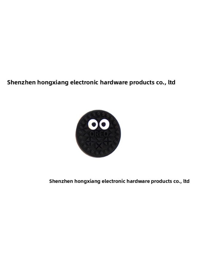 For Nintendo SWITCH Rocker Cap Ns Handle Lite Rocker Cap, Q Version Cheese Biscuit Series-Product Color:Black Cookies  - Image 1