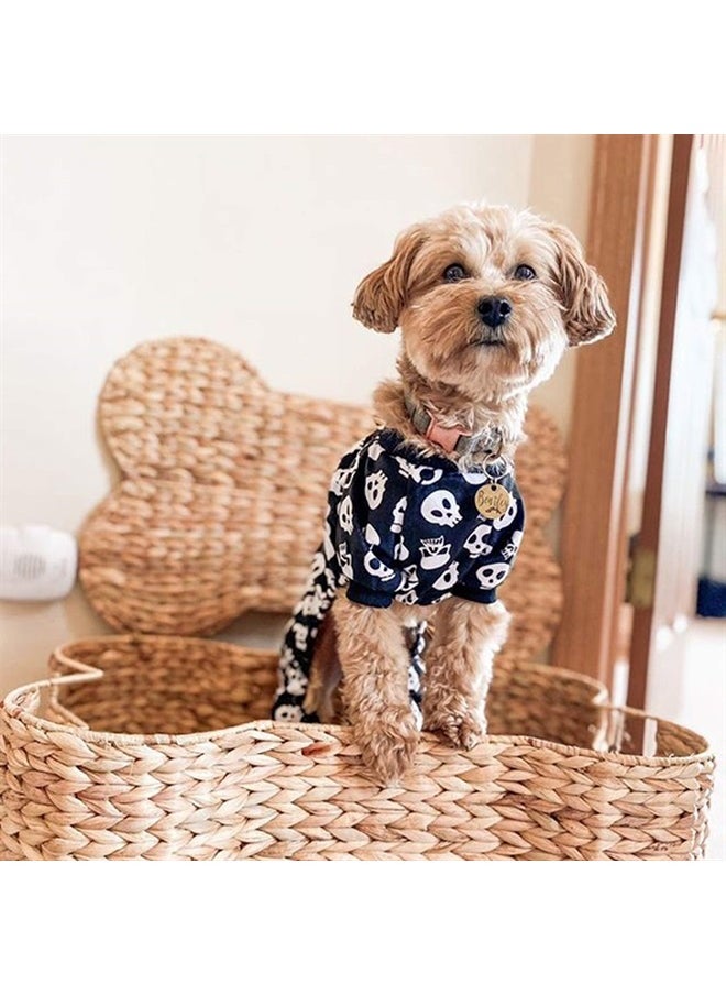 CuteBone - Halloween Dog Jumpsuit Skull Shirt Pet Pajamas Bodysuit for XL Doggie Onesies P11XL - Image 1