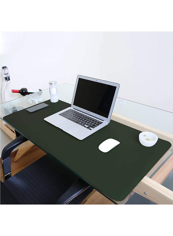 NIBEMINENT Multifunction Anti-Slip Desk Mouse Pad 80x40cm Green/Silver - Image 5
