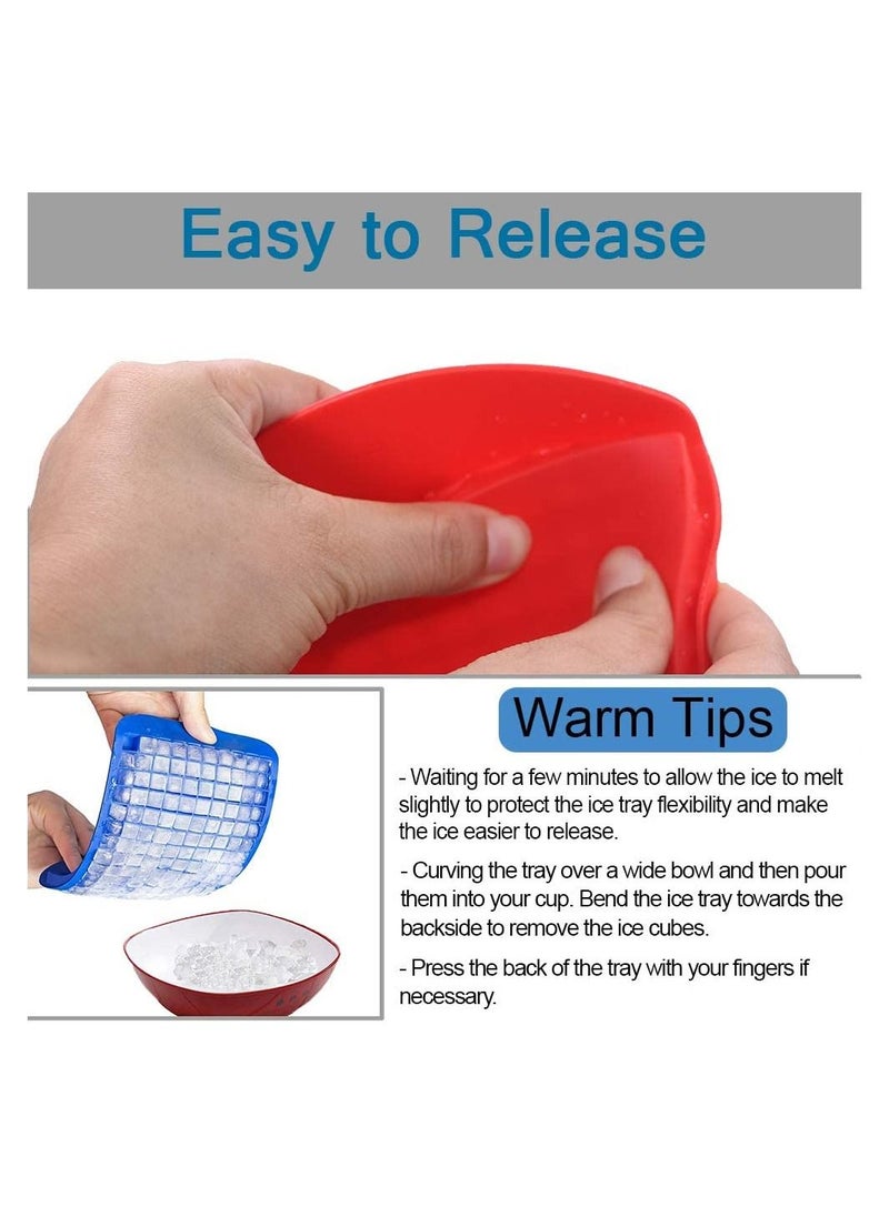 Cool Baby - COOLBABY Mini Ice Cube Trays 3 Pack, 160 Crushed Ice Cube Molds Easy Release Small Ice Cub - Image 1