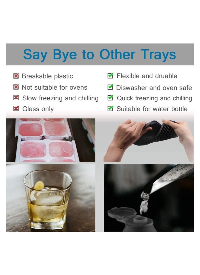 Cool Baby - COOLBABY Mini Ice Cube Trays 3 Pack, 160 Crushed Ice Cube Molds Easy Release Small Ice Cub - Image 1