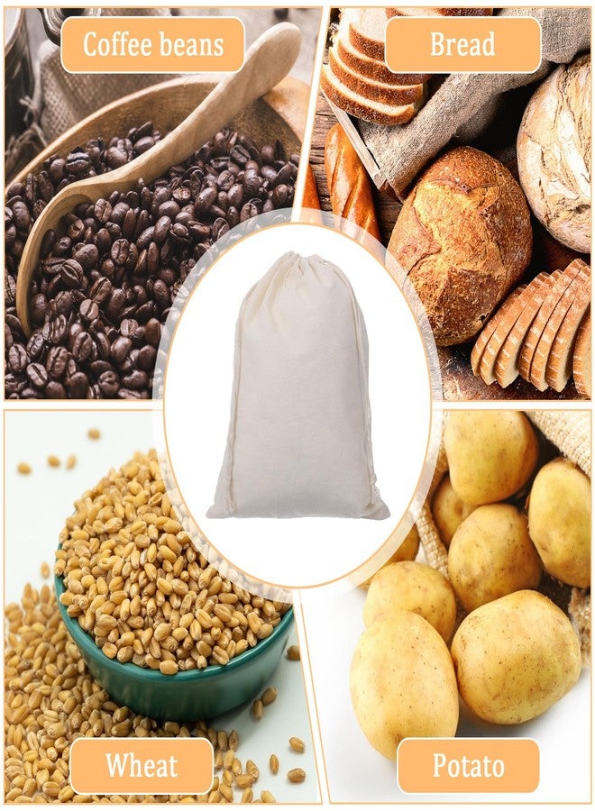 AojSup 30 Pcs Cotton Drawstring Bags, Natural Cotton Muslin Bags with Drawstring Closure - Reusable White Breathable Fabric Pouches for Gift Packaging, Wedding Favors & Storage (8 x 10 inch) - Image 5