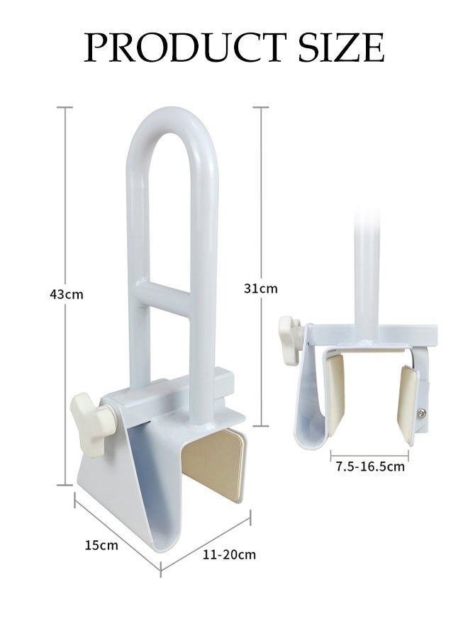 DUNISO Bath Grab Rails，Anti Slip Shower Armrest，Anti Fall Toilet Armrest，Detachable, Strong Load Bearing Capacity，Suitable For The Elderly, Children, Pregnant Women  - Image 2