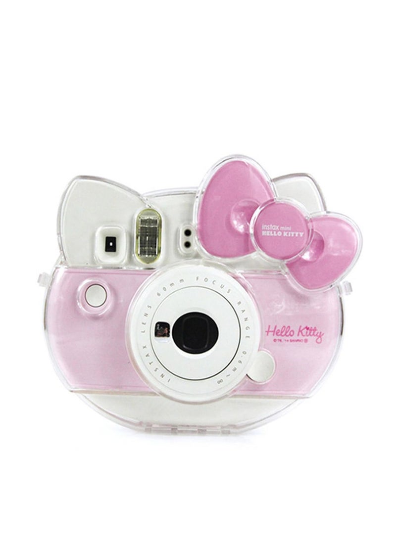 Generic - Protective Case Compatible with Fujifilm Instax Mini Hello Kitty Instant Film Camera/Crystal Hard Shell PVC Protective Cover Carrying Cover/with Adjustable Shoulder Strap -Clear - Image 1