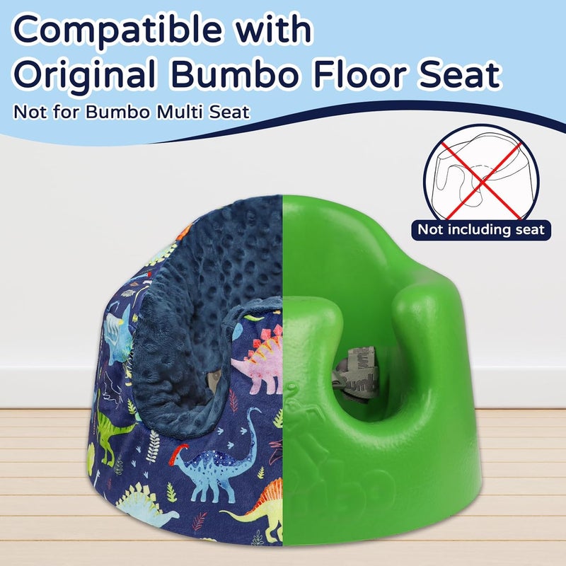 DAYEEBALL Seat Cover Compatible with Bumbo Seat Soft and Breathable Baby Floor Seat Cover for Baby Boy  Girl Cover Only Dinosaur - Image 3