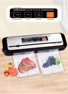 INKBIRD INKBIRD Vacuum Sealer Machine with New PULSE Function Automatic Sealing for Food Preservation Dry & Moist Sealing Modes Built-in Cutter Starter Kit Stainless Steel Panel Compact Design  - Image 4