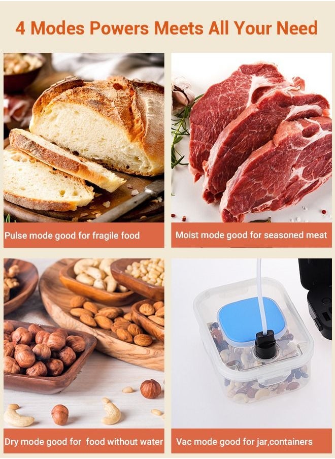 INKBIRD - INKBIRD Vacuum Sealer Machine with New PULSE Function Automatic Sealing for Food Preservation Dry & Moist Sealing Modes Built-in Cutter Starter Kit Stainless Steel Panel Compact Design - Image 1