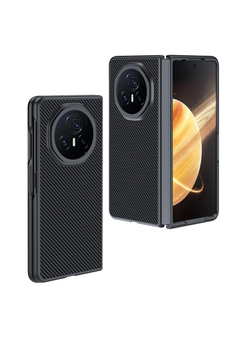 عام حافظة واقية لهاتف هونر ماجيك V3، 【مضادة للخدش】 حافظة كمبيوتر صلبة رقيقة للغاية مع نسيج من ألياف الكربون، حافظة هونر ماجيك V3-حافظة سوداء - Image 1