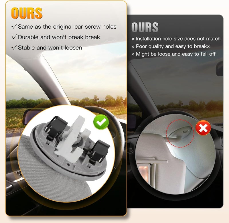 ASAPE Left Driver Side Sun Visor for Toyota Camry 2006-2011 - Image 5