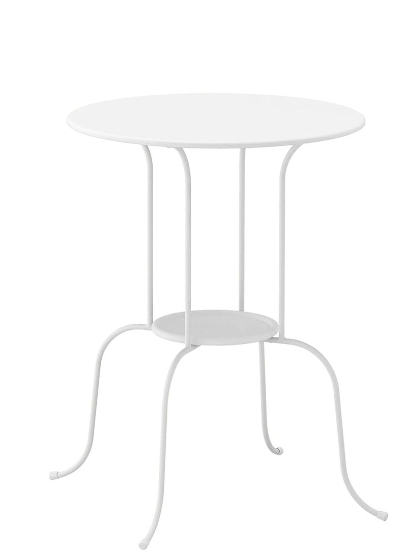 co arma - Metal side table with storage 2 layers outdoor modern small easy to assemble - Image 1