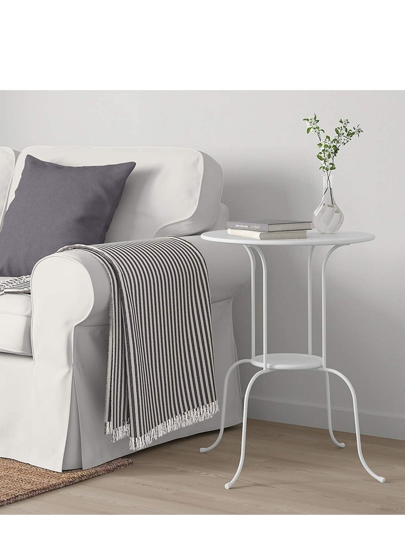co arma - Metal side table with storage 2 layers outdoor modern small easy to assemble - Image 1