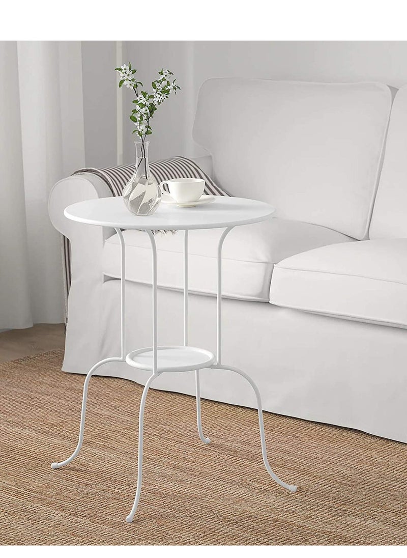 co arma - Metal side table with storage 2 layers outdoor modern small easy to assemble - Image 1