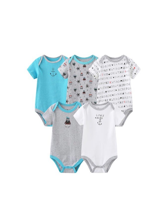 MAMIMAKA Newborn Layette Gift Set Bodysuits Pants for Baby Girl and Boy 24 Piece 100% Cotton Essentials and Accessories, Infant Clothing Layette Sets 17, 6-9 Months - Image 1