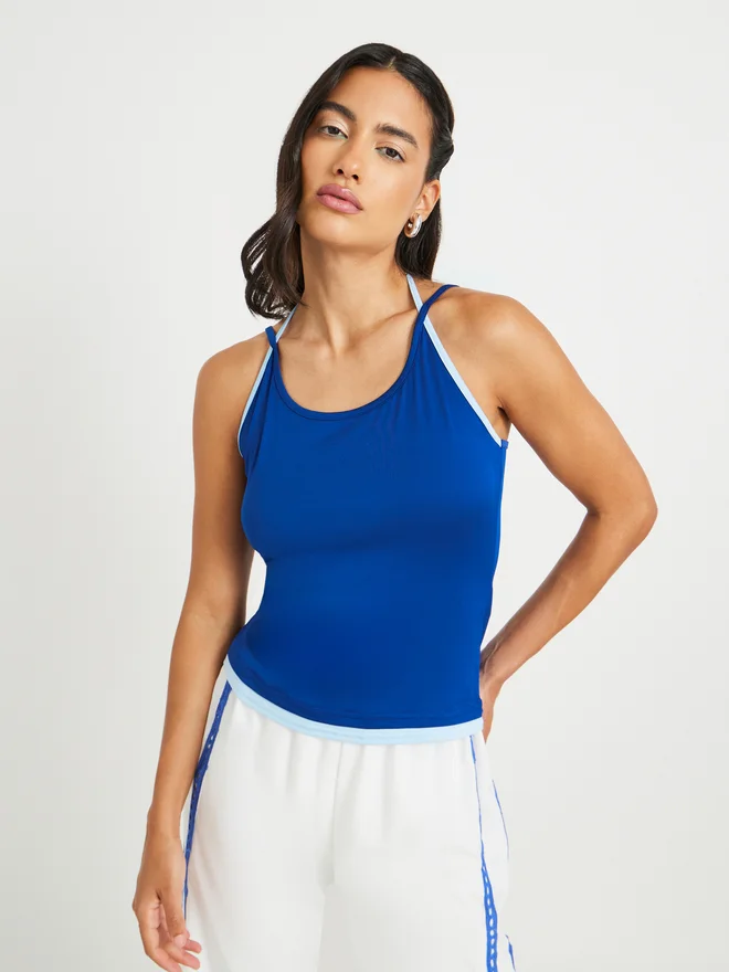 تايك تو Take Two Solid Scoop Neck Cami Top
