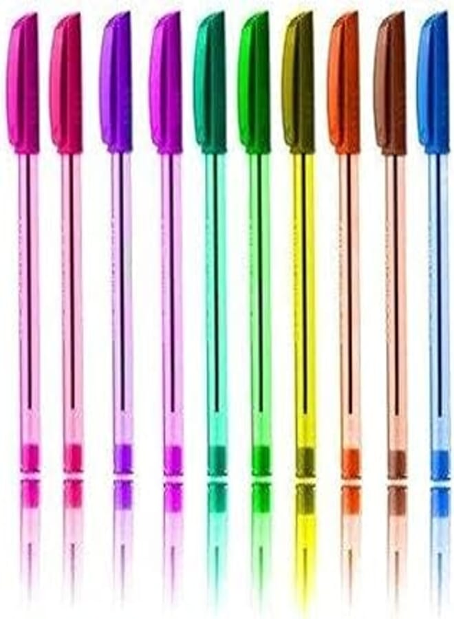 PRIMA Colored Ballpoint Pen - Set of 10