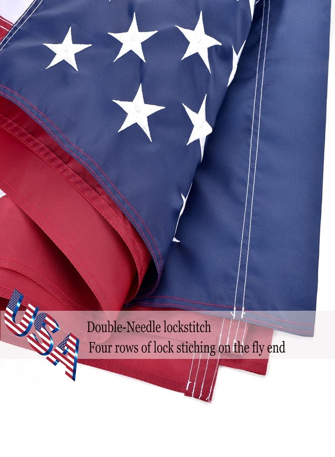 OLYNIK American Flag 3x5 FT Sleeve Banner Style, US Flag Outdoor Embroidered Stars, Sewn Stripes, Nylon 3x5 American Flag Outdoor Heavy Duty(Pole Not Included) - Image 4