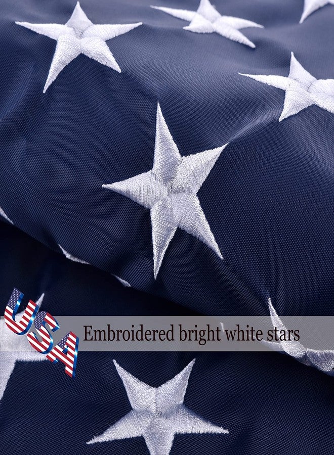 OLYNIK American Flag 3x5 FT Sleeve Banner Style, US Flag Outdoor Embroidered Stars, Sewn Stripes, Nylon 3x5 American Flag Outdoor Heavy Duty(Pole Not Included) - Image 5