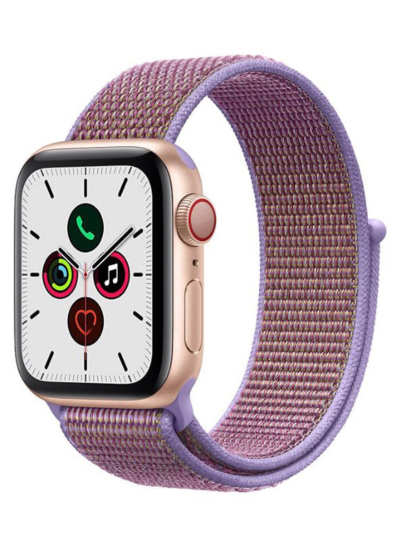 Perfii Solid Replacement Band For Apple Watch Series 5/4/3/2/1 Lilac Brown/Purple - Image 2