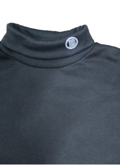 Bashayer Black winter blouse with high neck  - Image 2