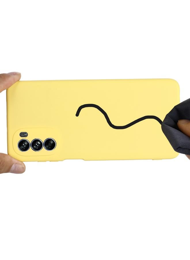 اس-توب جراب لهاتف Motorola Moto G62 5G مصنوع من السيليكون السائل بلون نقي ومضاد للصدمات وتغطية كاملة - Image 4