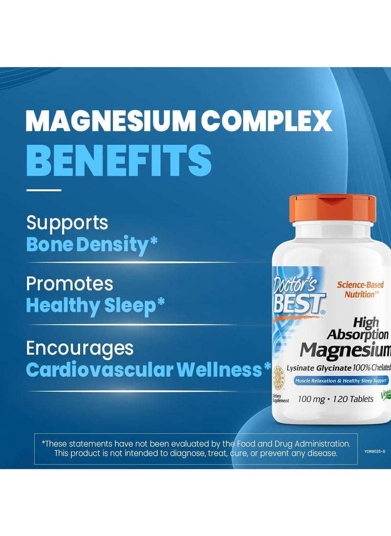 High Absorption Magnesium100Mg 120 Tablets