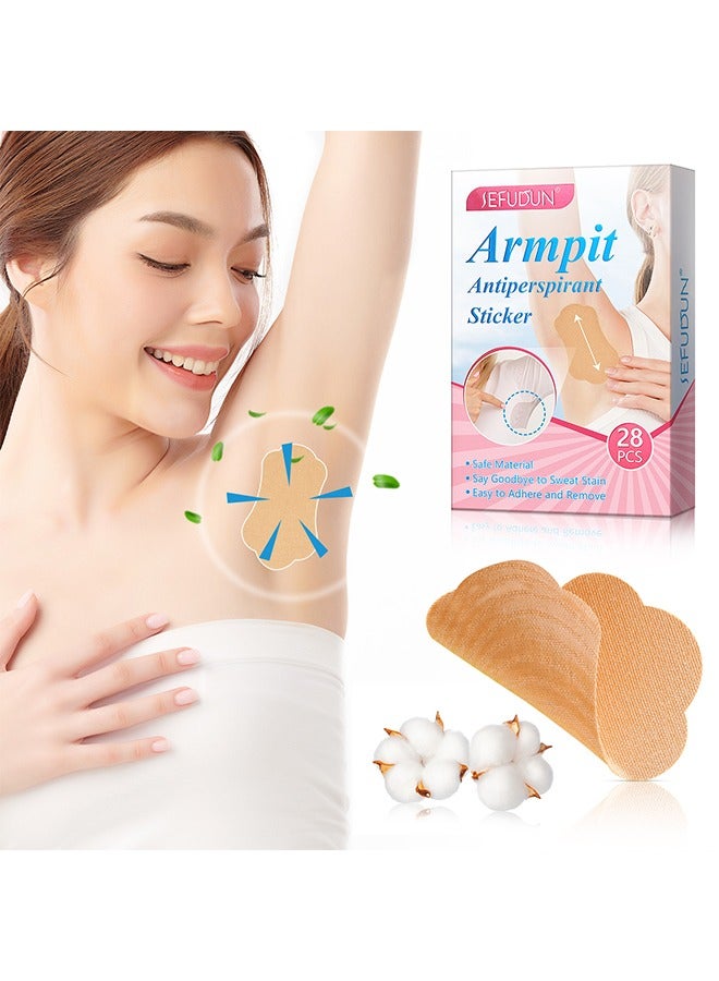 Sefudun Armpit Antiperspirant Sticker-28Pcs, Underarm Sweat Pads For Men And Women, For Absorbent Deodorant Prevention Sticker, Suitable For Sweaty, Oily And Daily Use - Image 2