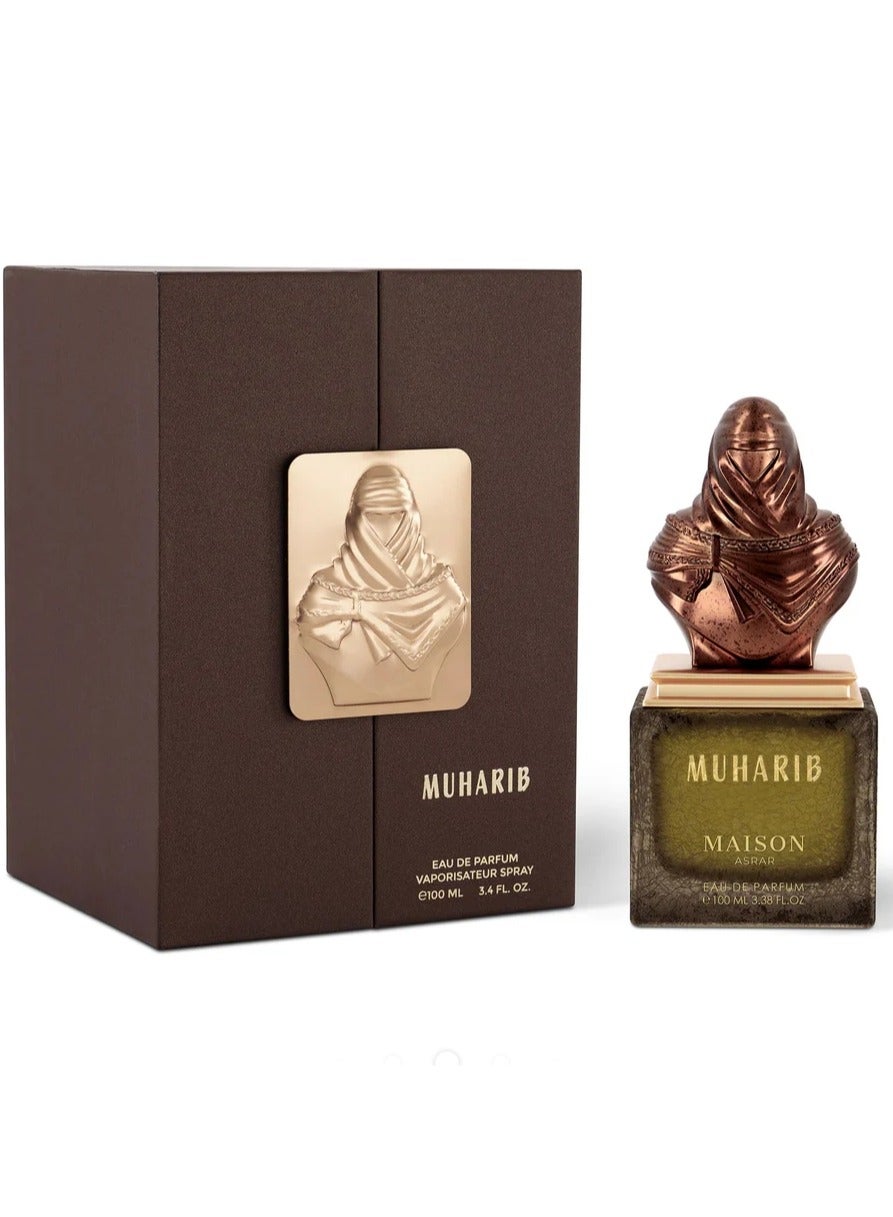 Muharib by Maison Asrar – Aromatic Spicy Men's Perfume with Honey, Cinnamon & Tobacco